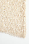 SWAYING/KNIT hollow eyelet long-sleeved top (two pieces) SW24SS1T54 apricot PS76